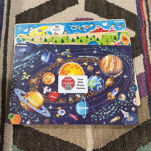 QUOKKA Wooden Puzzles for Kids – Educational Wood Puzzles NEW - Picture 9 of 11